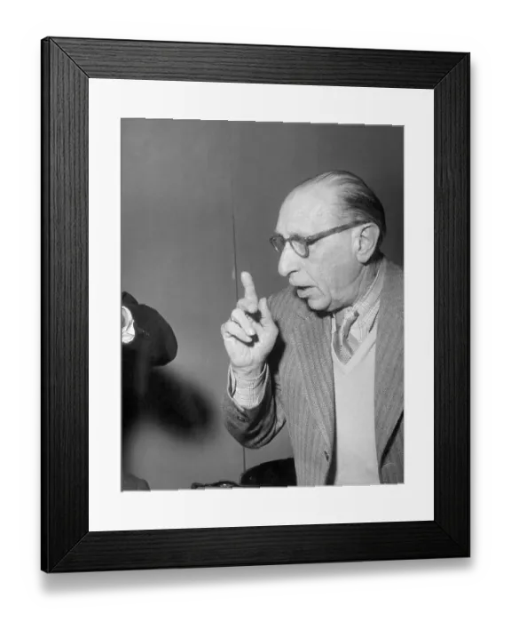 Framed Print : Stravinsky Making a Point Framed Print : Stravinsky Making a Point