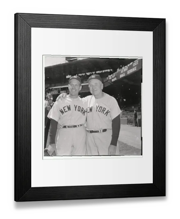 Framed Print : Casey Stengel with Arm Around Enos Slaughter Framed Print : Casey Stengel with Arm Around Enos Slaughter