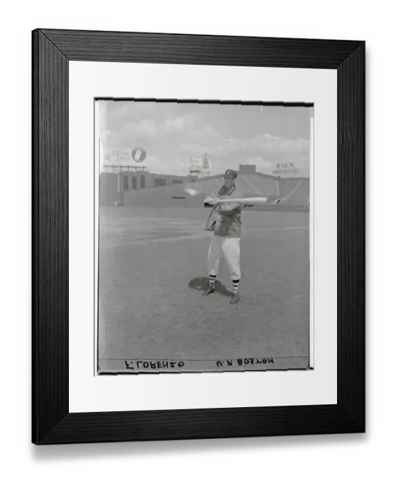 Framed Print : Ted Williams Practicing Framed Print : Ted Williams Practicing