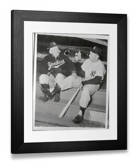 Framed Print : Casey Stengel and Mickey Mantle Framed Print : Casey Stengel and Mickey Mantle
