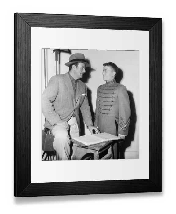 Framed Print : John Wayne and Son Pat Wayne Framed Print : John Wayne and Son Pat Wayne