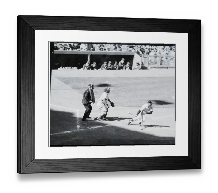 Framed Print : Mickey Mantle Runs To Base After Single Framed Print : Mickey Mantle Runs To Base After Single