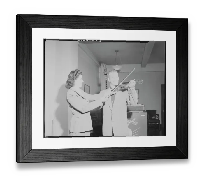 Framed Print : Baseball player Mickey Mantle Learning the Violin Framed Print : Baseball player Mickey Mantle Learning the Violin