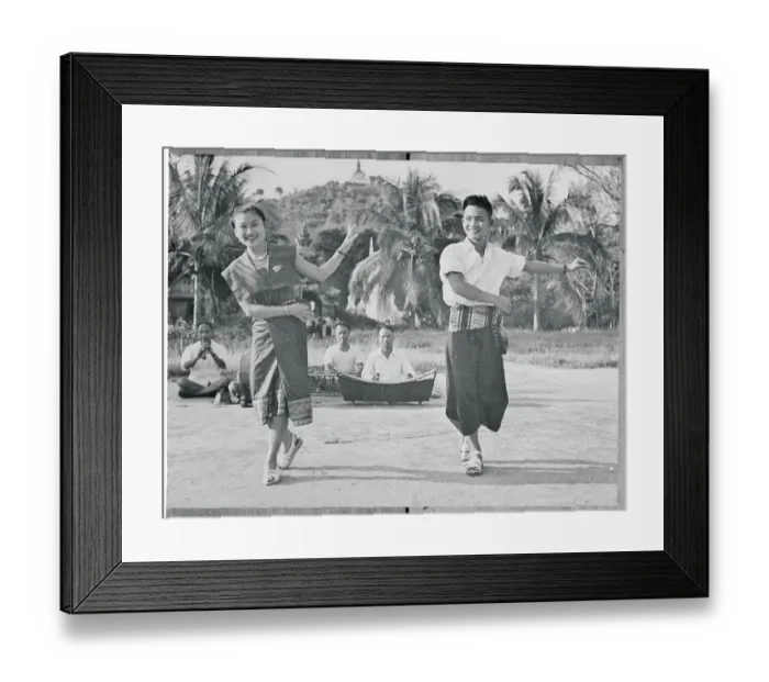 Framed Print : Laotian Dancers Performing for Viewers Framed Print : Laotian Dancers Performing for Viewers