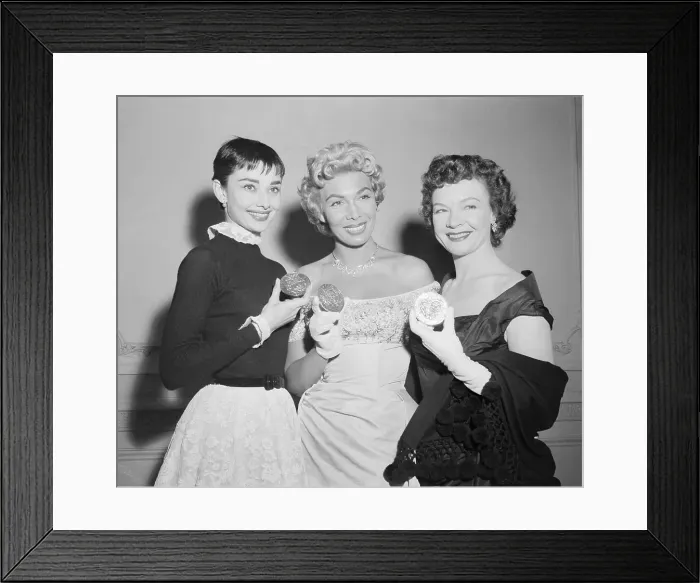 Framed Print : Audrey Hepburn, Dolores Grey, Jo Van Fleet at Tony Awards Framed Print : Audrey Hepburn, Dolores Grey, Jo Van Fleet at Tony Awards
