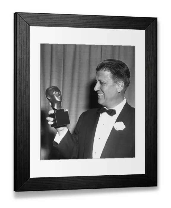 Framed Print : George Stevens with Thalberg Award Framed Print : George Stevens with Thalberg Award