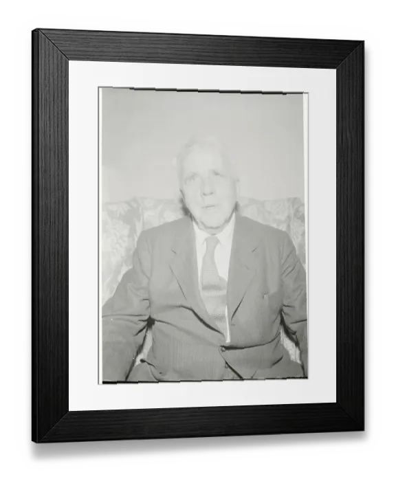 Framed Print : Portrait of Robert Frost Framed Print : Portrait of Robert Frost