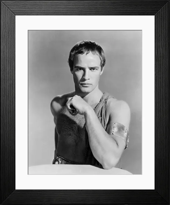 Framed Print : Marlon Brando in Costume for Julius Caesar, 1953 Framed Print : Marlon Brando in Costume for Julius Caesar, 1953