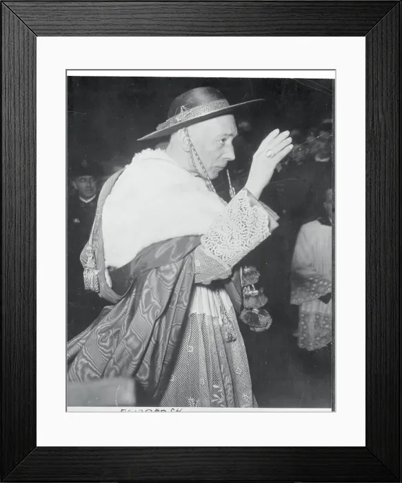 Framed Print : Cardinal Schuster Performing Blessing Framed Print : Cardinal Schuster Performing Blessing