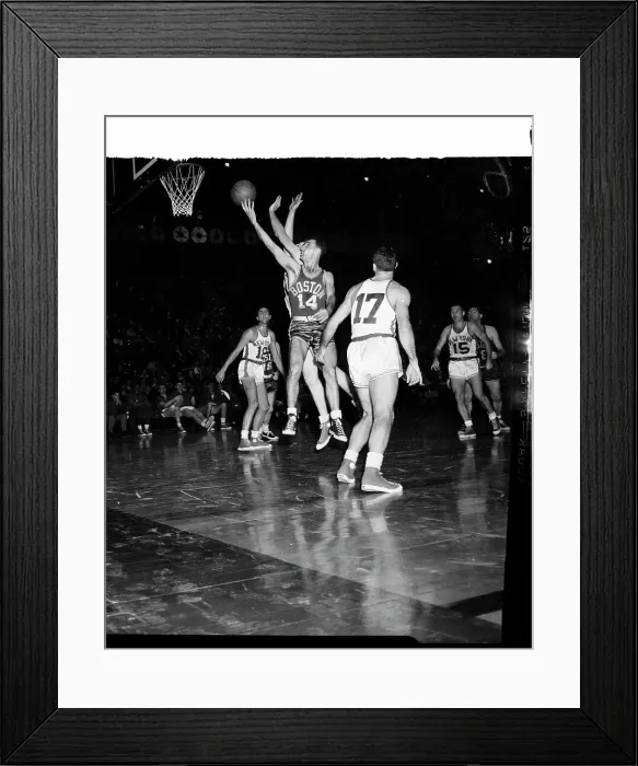 Framed Print : Bob Cousy in Basketball Action Framed Print : Bob Cousy in Basketball Action