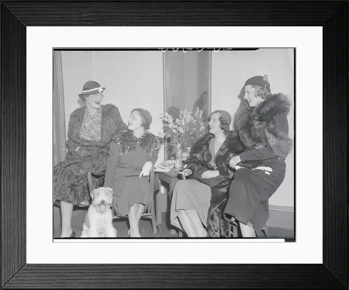 Framed Print : Women Conversing During Cocktail Hour Framed Print : Women Conversing During Cocktail Hour