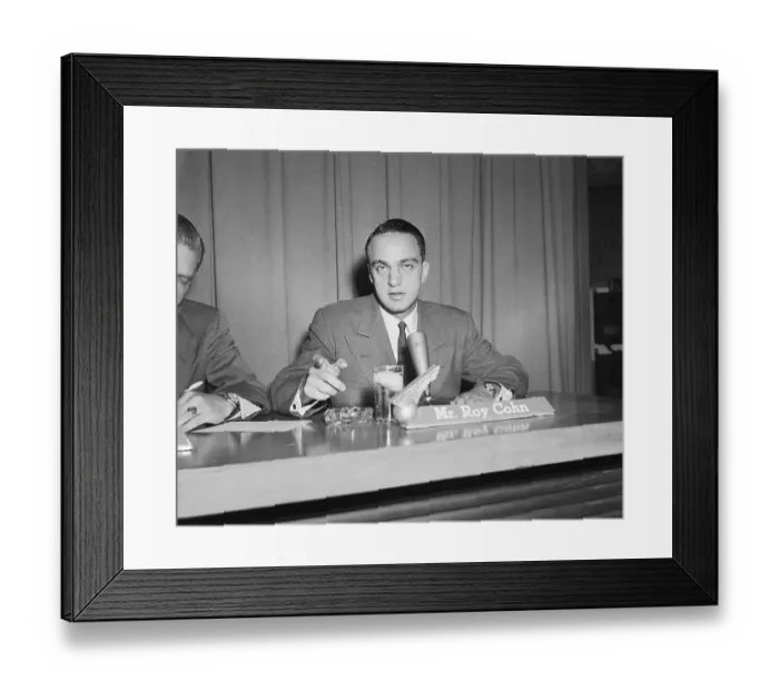 Framed Print : Roy Cohn on Meet The Press Framed Print : Roy Cohn on Meet The Press