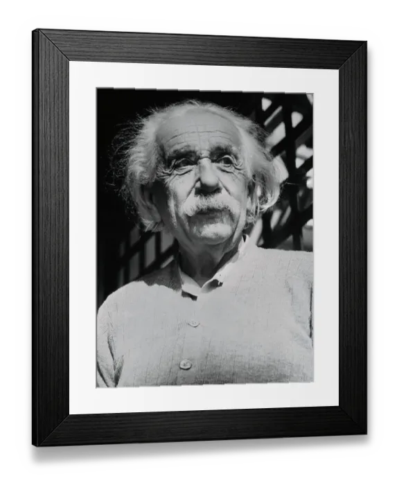 Framed Print : Albert Einstein Days Before His 75th Birthday Framed Print : Albert Einstein Days Before His 75th Birthday