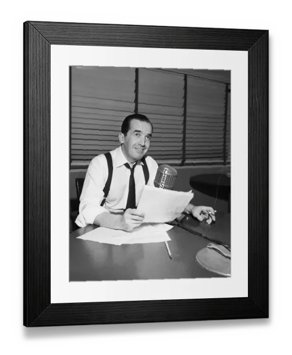 Framed Print : CBS Board Member Edward R. Murrow Framed Print : CBS Board Member Edward R. Murrow