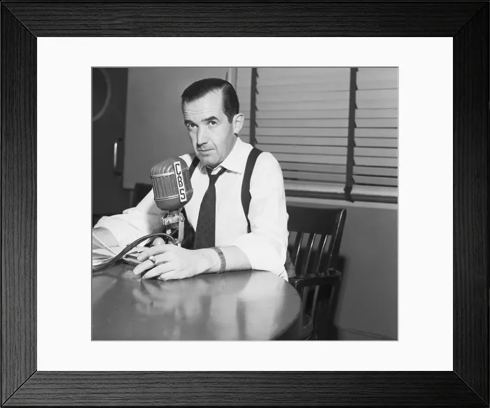 Framed Print : Edward R. Murrow Defending Attack on McCarthy Framed Print : Edward R. Murrow Defending Attack on McCarthy