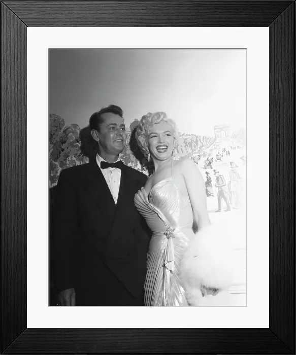 Framed Print : Actress Marilyn Monroe and Alan Ladd Framed Print : Actress Marilyn Monroe and Alan Ladd