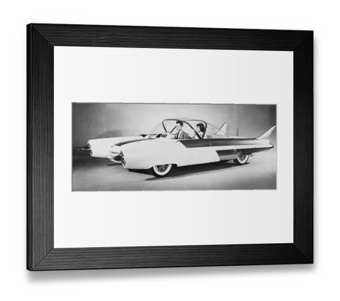 Framed Print : Ford's Future Experimental Car Framed Print : Ford's Future Experimental Car