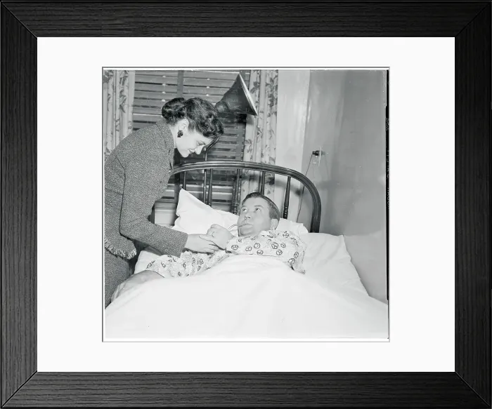 Framed Print : Kenneth A. Roberts in Bed Framed Print : Kenneth A. Roberts in Bed