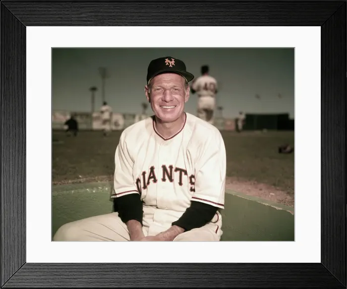 Framed Print : Leo Durocher Wearing Baseball Uniform