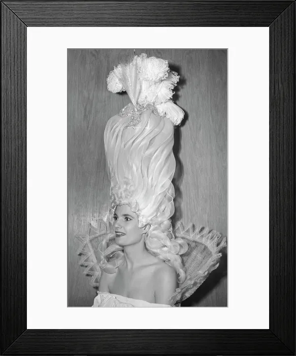 Framed Print : Woman Wearing Towering Hairstyle Framed Print : Woman Wearing Towering Hairstyle