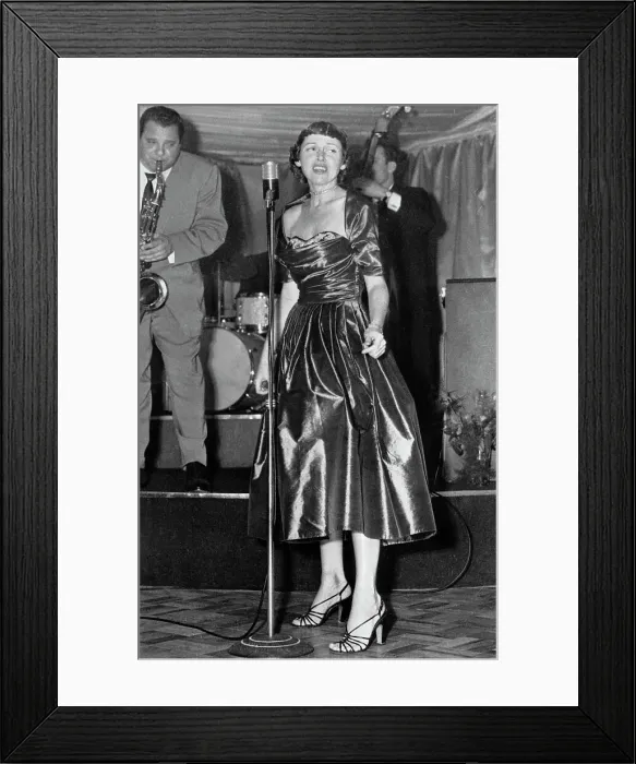 Framed Print : Anita O'Day Singing at Night Club Framed Print : Anita O'Day Singing at Night Club