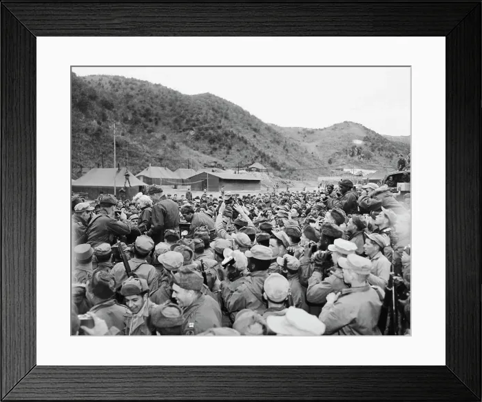 Framed Print : Marilyn Monroe Visiting the Marines Framed Print : Marilyn Monroe Visiting the Marines