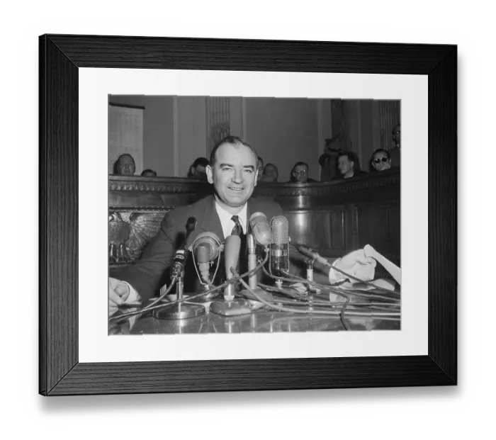 Framed Print : Senator McCarthy Attending US Army Hearings Framed Print : Senator McCarthy Attending US Army Hearings