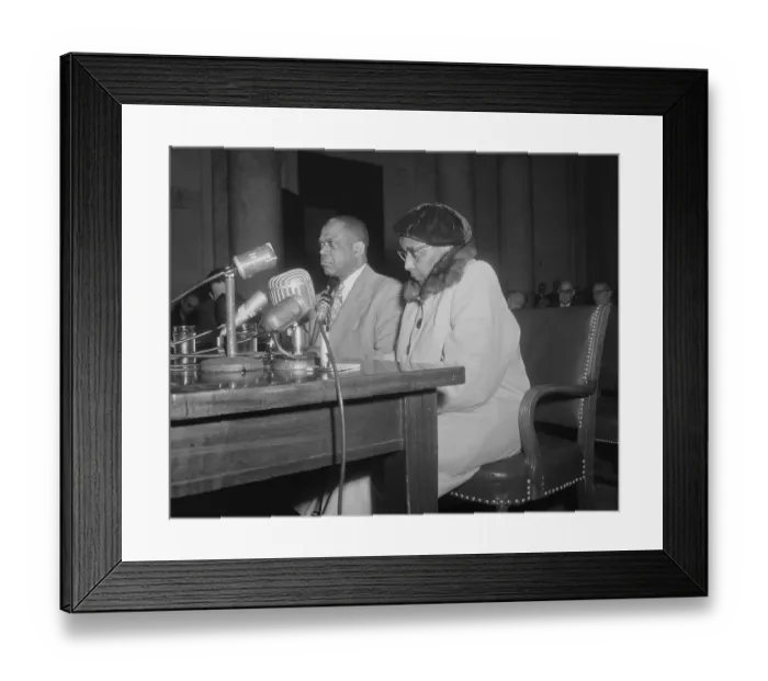 Framed Print : Annie Lee Moss with Lawyer Framed Print : Annie Lee Moss with Lawyer