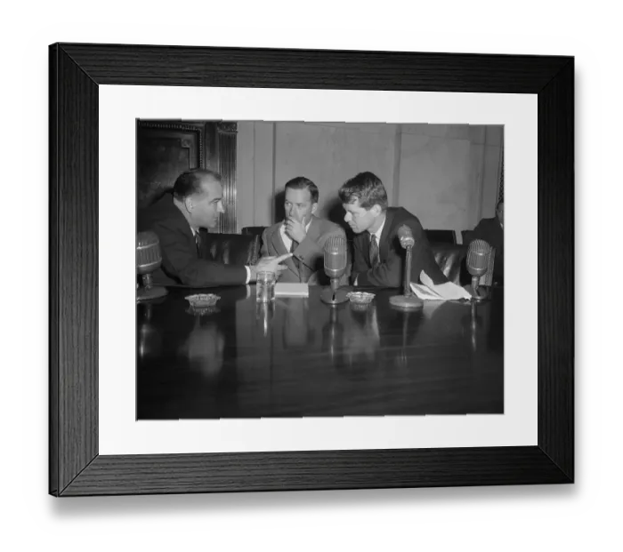 Framed Print : Robert F. Kennedy with Others Framed Print : Robert F. Kennedy with Others
