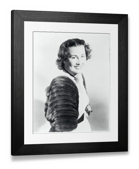 Framed Print : Gladys Swarthout Posing in Fur Shawl Framed Print : Gladys Swarthout Posing in Fur Shawl