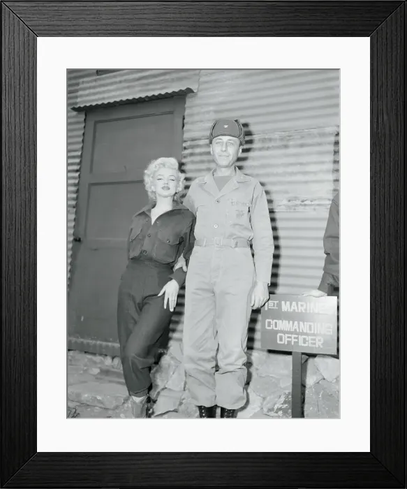 Framed Print : Marilyn Monroe and Colonel William K. Jones Framed Print : Marilyn Monroe and Colonel William K. Jones