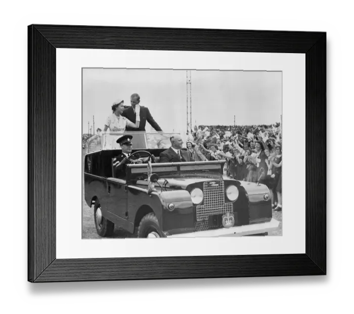 Framed Print : Duke and Queen Elizabeth II Framed Print : Duke and Queen Elizabeth II