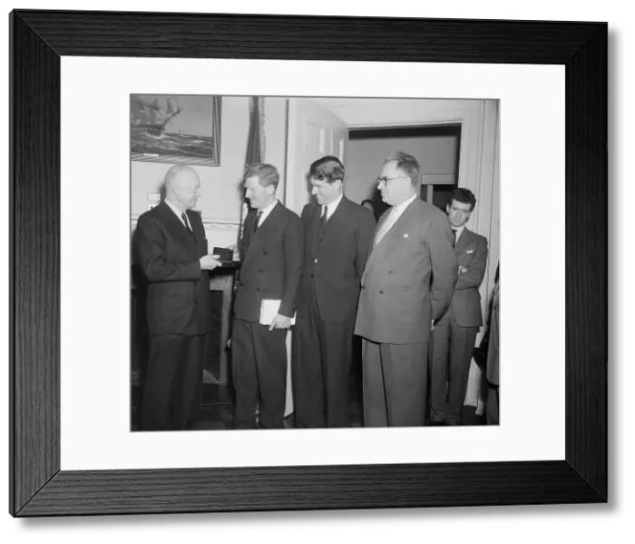 Framed Print : Dwight Eisenhower and Other Notables Framed Print : Dwight Eisenhower and Other Notables