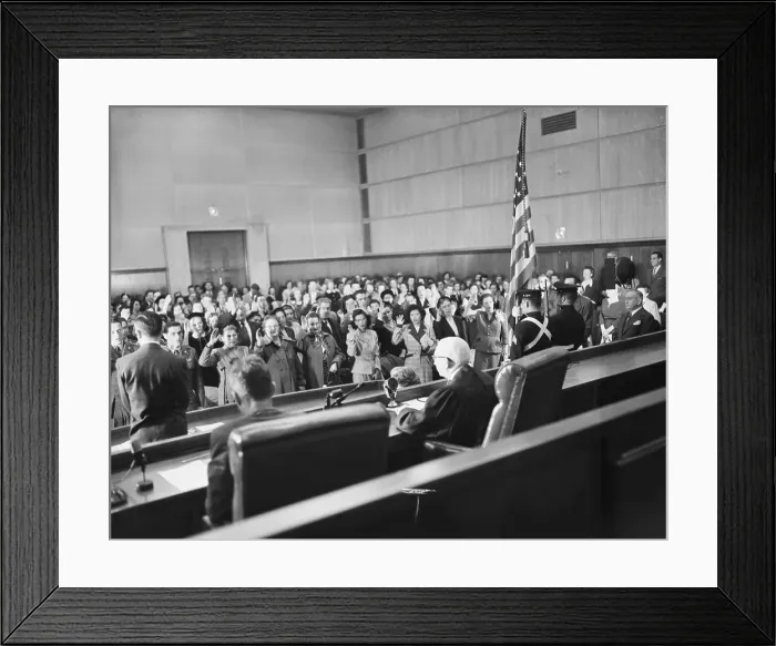 Framed Print : Aliens Taking Oath of Allegiance Framed Print : Aliens Taking Oath of Allegiance