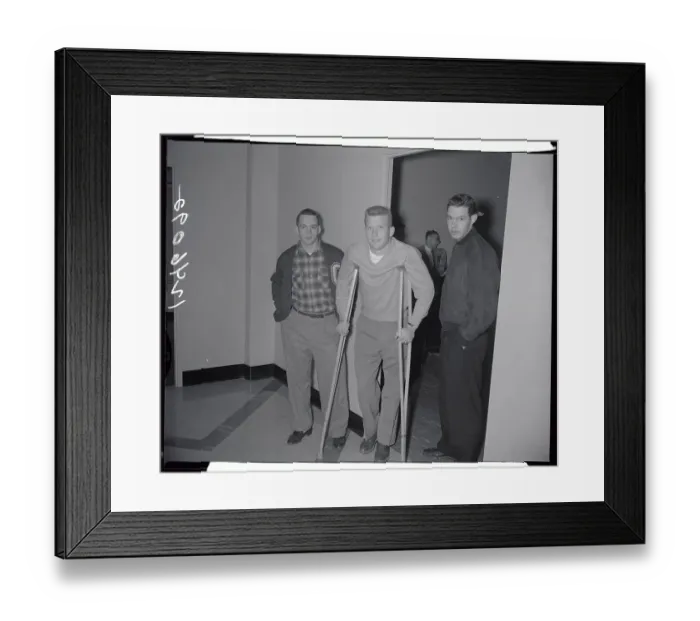 Framed Print : Mantle Leaving Hospital Framed Print : Mantle Leaving Hospital
