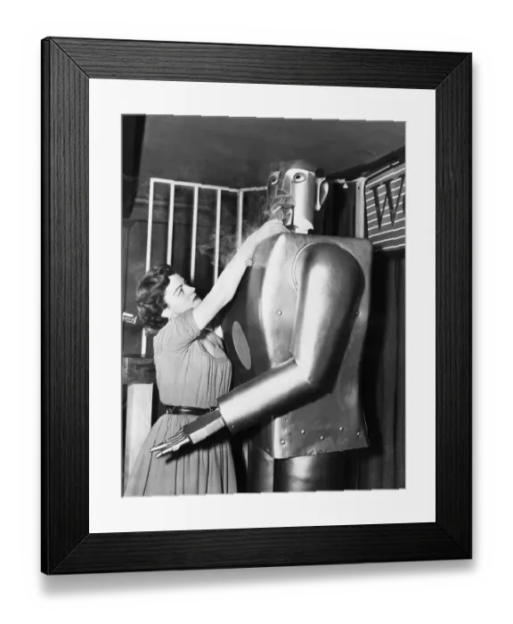 Framed Print : Woman Lights Cigarette For Elektro Framed Print : Woman Lights Cigarette For Elektro