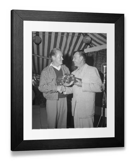 Framed Print : Bob Hope Giving Ben Hogan An Award Framed Print : Bob Hope Giving Ben Hogan An Award