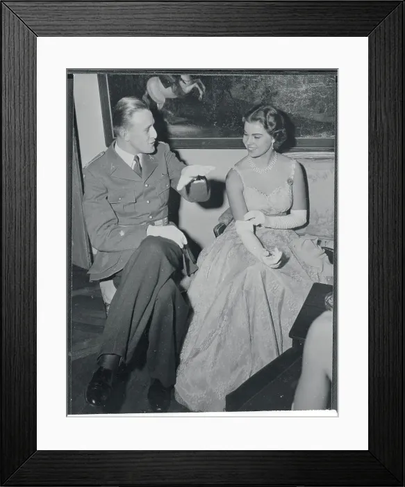 Framed Print : Princess Margaretha with a Cadet