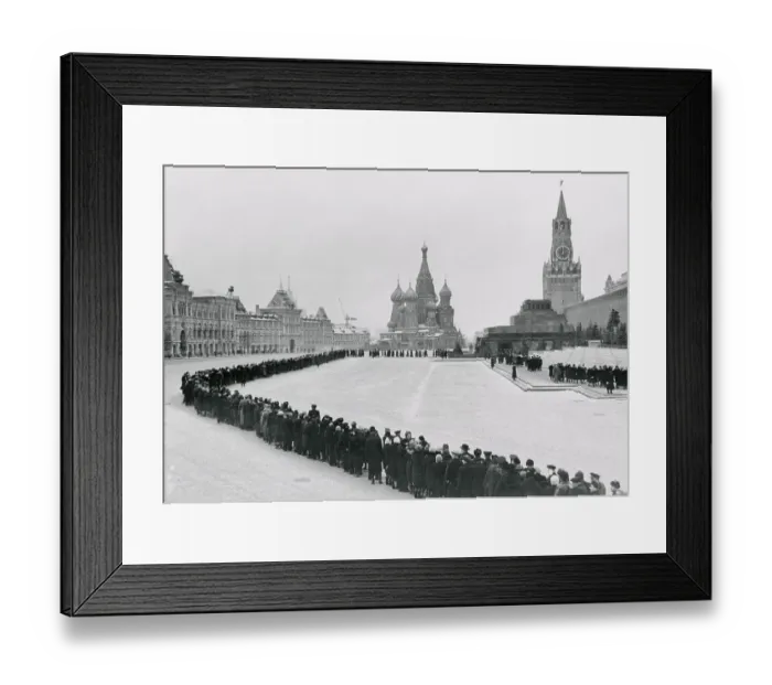 Framed Print : Soviets Wait to View Lenin's Tomb Framed Print : Soviets Wait to View Lenin's Tomb