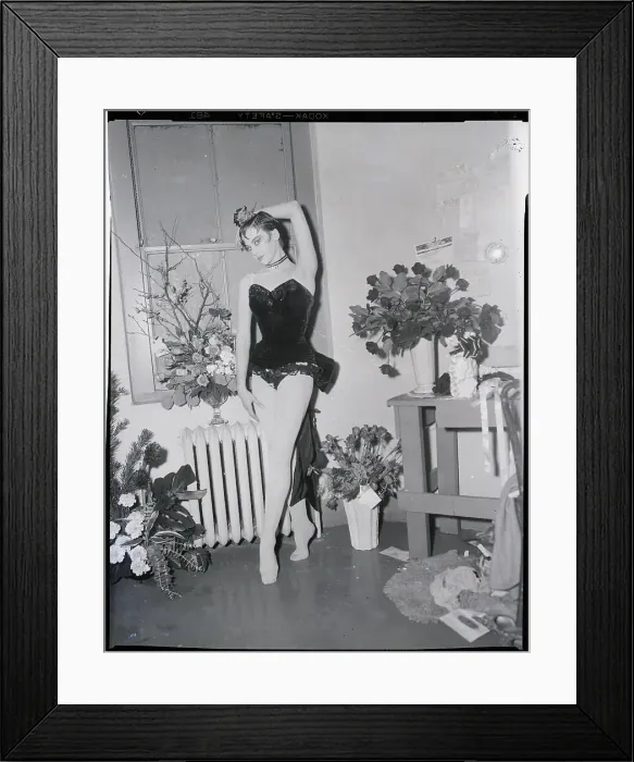 Framed Print : Leslie Caron In Dressing Room Framed Print : Leslie Caron In Dressing Room