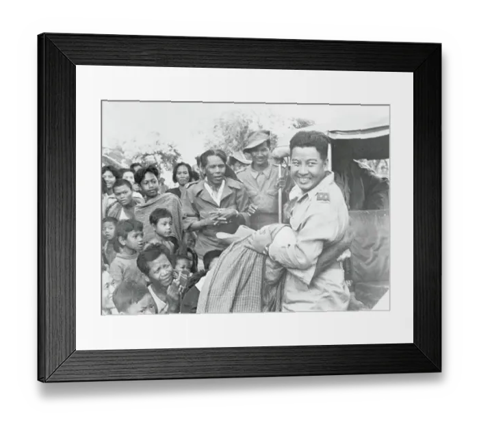 Framed Print : Cambodia's King Sihanouk