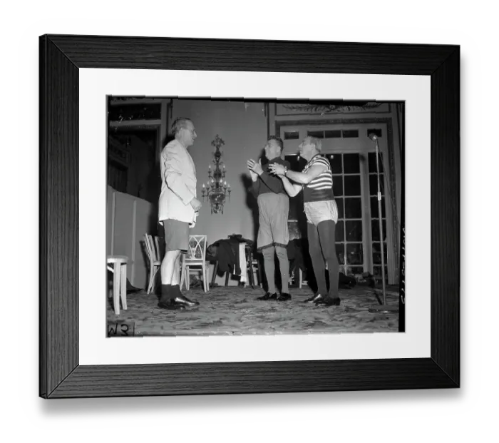 Framed Print : Rodgers and Hammerstein Sing in Costume