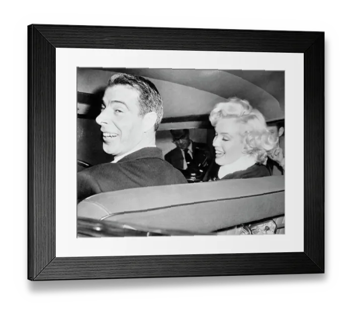 Framed Print : Joe DiMaggio and his Bride Marilyn Monroe Framed Print : Joe DiMaggio and his Bride Marilyn Monroe