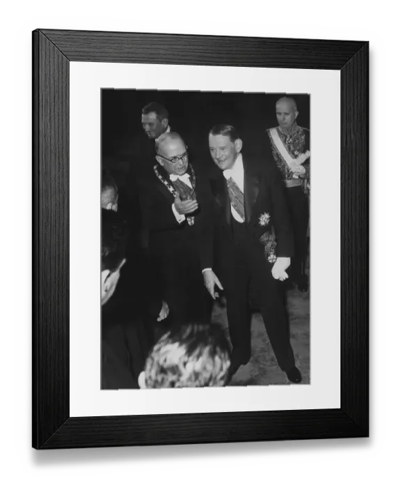 Framed Print : French President Rene Coty Framed Print : French President Rene Coty