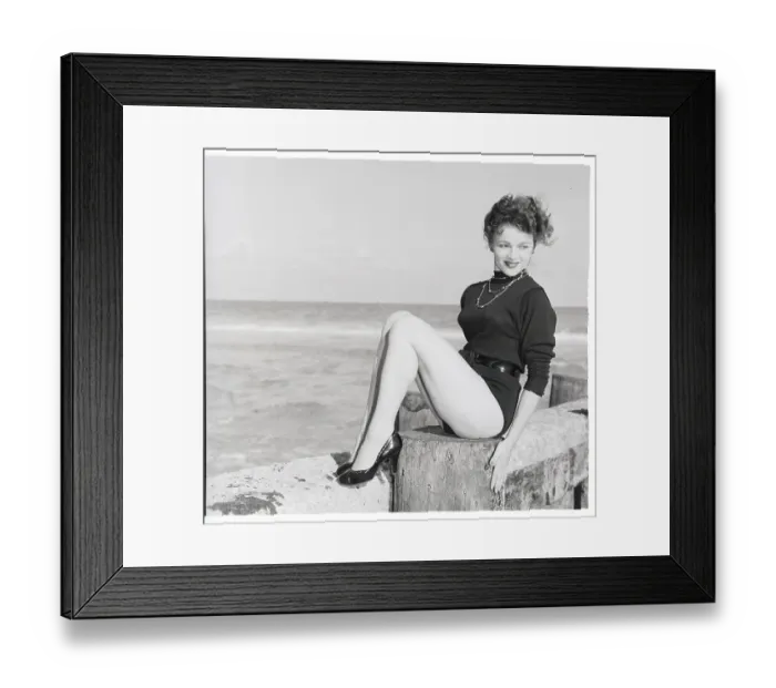 Framed Print : German Girl At Miami Beach Framed Print : German Girl At Miami Beach