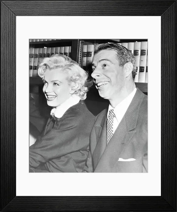 Framed Print : Marilyn Monroe Marries Joe DiMaggio Framed Print : Marilyn Monroe Marries Joe DiMaggio