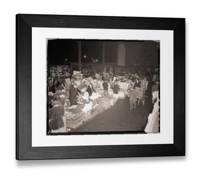 Framed Print : Les Halles Flower Market in Paris Framed Print : Les Halles Flower Market in Paris