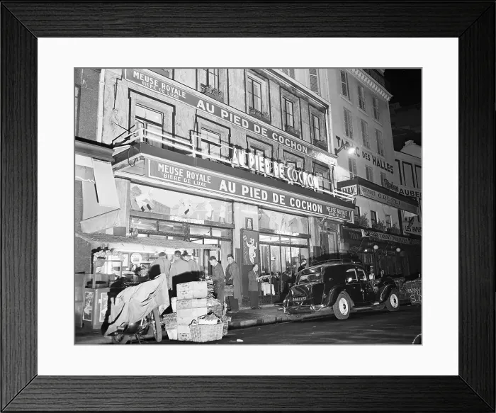 Framed Print : Pigs Foot Restaurant in France Framed Print : Pigs Foot Restaurant in France