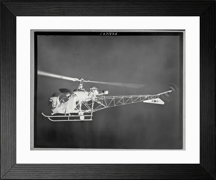 Framed Print : View of Helicopter in Flight