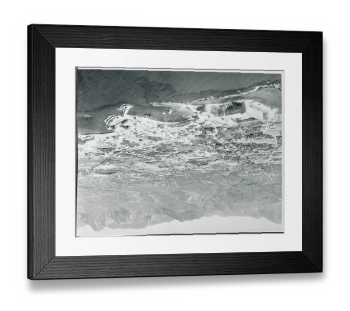 Framed Print : Aerial View of Island Town on Cyprus Framed Print : Aerial View of Island Town on Cyprus